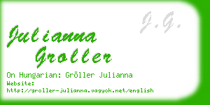 julianna groller business card